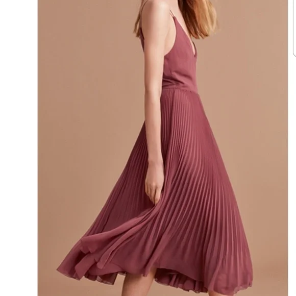 Wilfred (Aritzia) Beaune wrap chiffon dress - apple butter - Picture 1 of 8